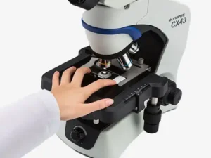 Olympus CX-43LF biological microscope used for laboratory and medical research