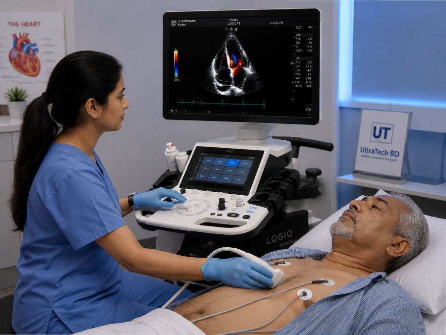 GE LOGIQ P9 XDclear Ultrasound Machine